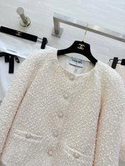 CHANEL 26S WOOL JACKET AND SKIRT SET 922