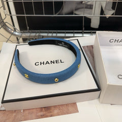 CLASSIC BLUE DENIM FABRIC HAIRBAND 432853