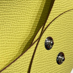 CALVI DUO COMPACT CARD HOLDER IN JAUNE DE NAPLES EPSOM CALFSKIN