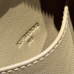 HERMES 25S MINI LINDY 19 IN BROWN CALFSKIN GOLD HARDWARE