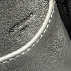 HERMES 25S MINI LINDY 19 IN CLOUD GRAY CALFSKIN SILVER HARDWARE