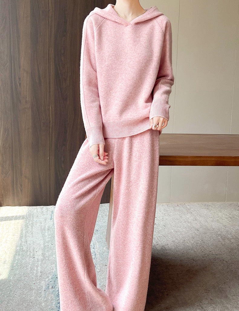 MAX MARA 25S HOODED KNIT SET 136