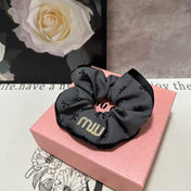 HAIR TIE IN GRAY MIX BLACK SPANDEX FABRIC 432829