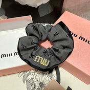 HAIR TIE IN GRAY MIX BLACK SPANDEX FABRIC 432829