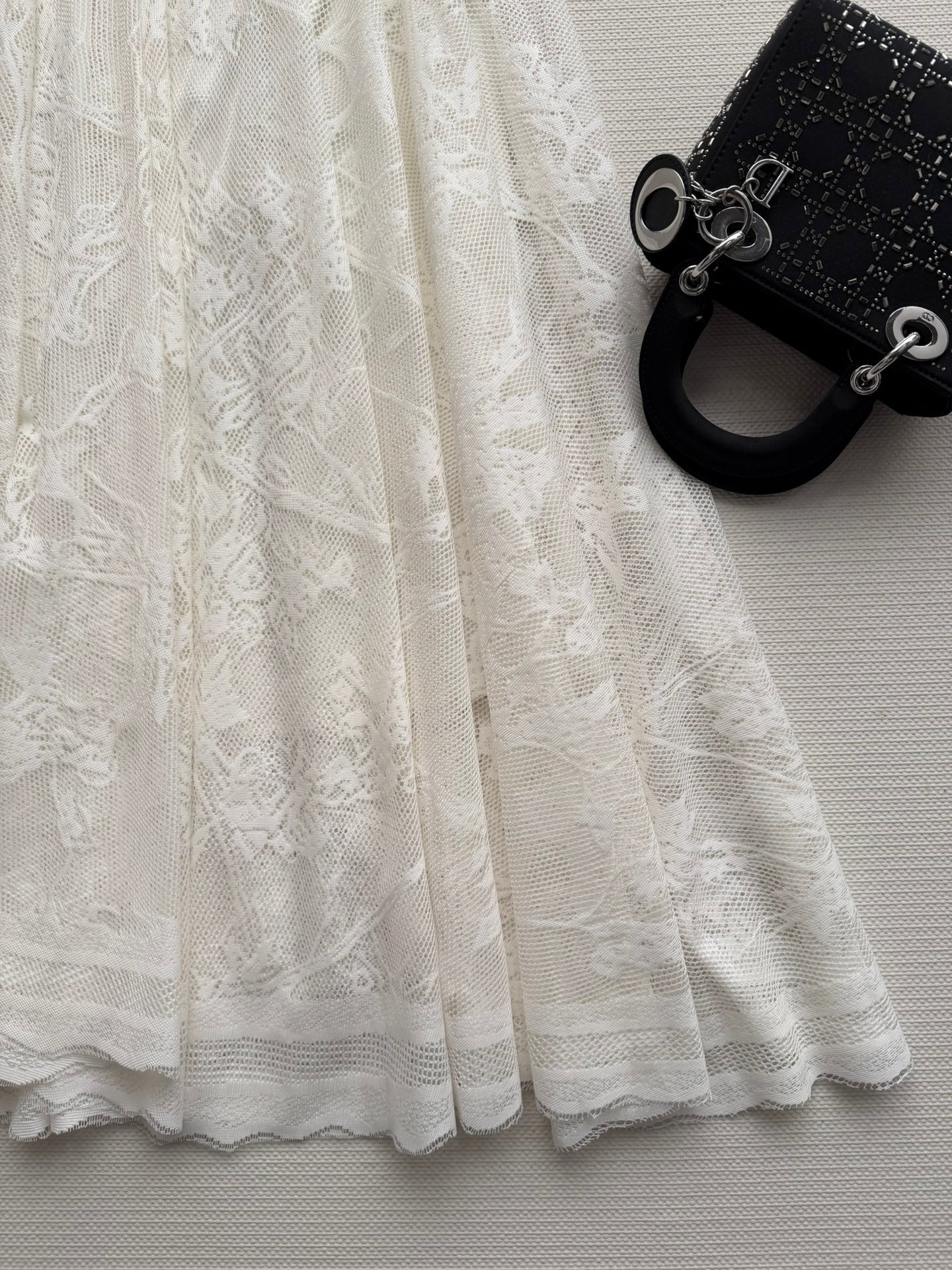 DIOR 26S LACE MESH SKIRT 1096