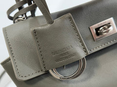 RODEO MINI BAG 22 IN KHAKI GREEN SMOOTH CALFSKIN SILVER HARDWARE
