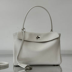 RODEO SMALL BAG 29 IN WHITE SMOOTH CALFSKIN SILVER HARDWARE