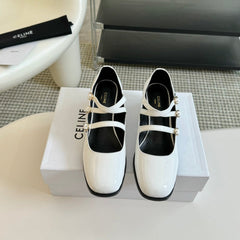 WOMEN'S SANDALS WITH ROUND TOE WHITE  SPECIFIC COWHIDE