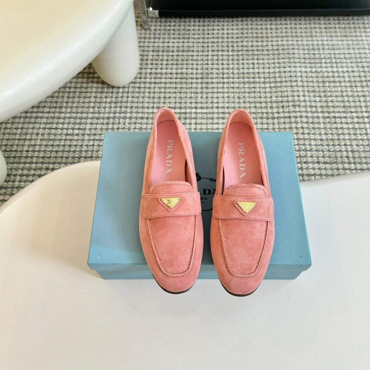 PRA SUEDE LOAFERS ROSE CALFSKIN