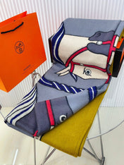 BLANKET 180 CM IN COLORFUL LAMBSWOOL AND CASHMERE 256061