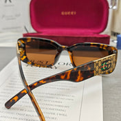 RECTANGULAR FRAME SUNGLASSES 58006 IN ACETATE