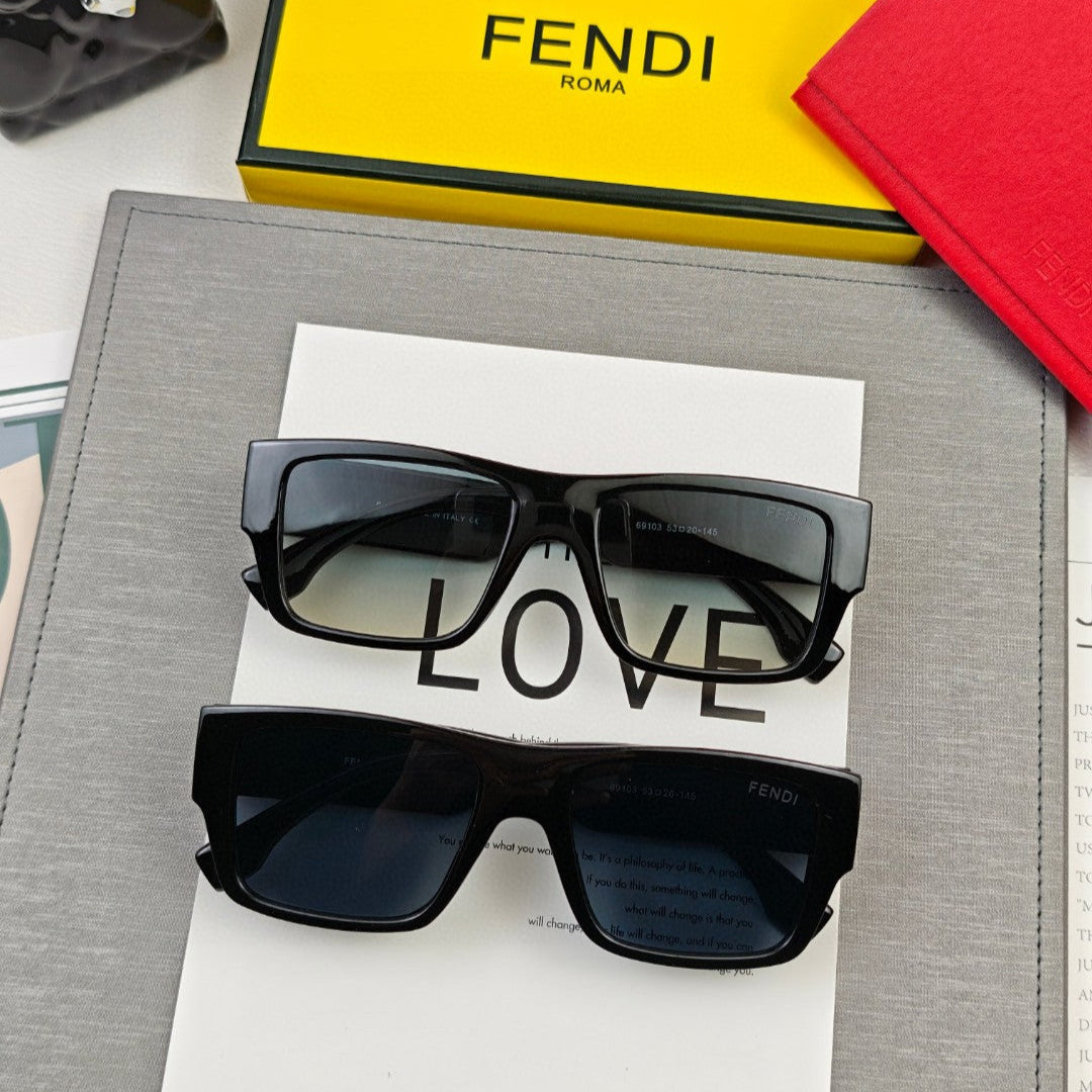 DIAGONAL RECTANGULAR FRAME SUNGLASSES 69103 IN ACETATE