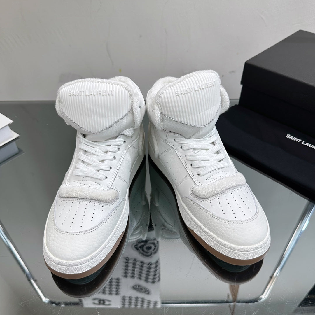 SL SL/80 MID-TOP SNEAKER WHITE CALFSKIN