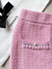 Chanel 25P Mini Skirt Pink Tweed 237296