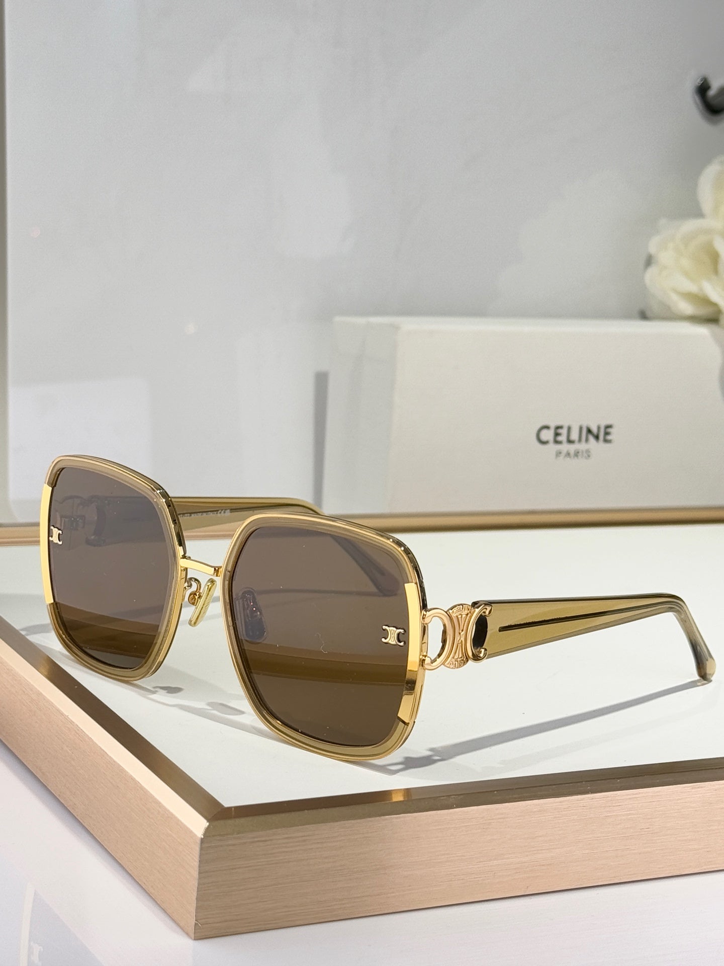 TRIOMPHE SUNGLASSES CL40250 IN METAL