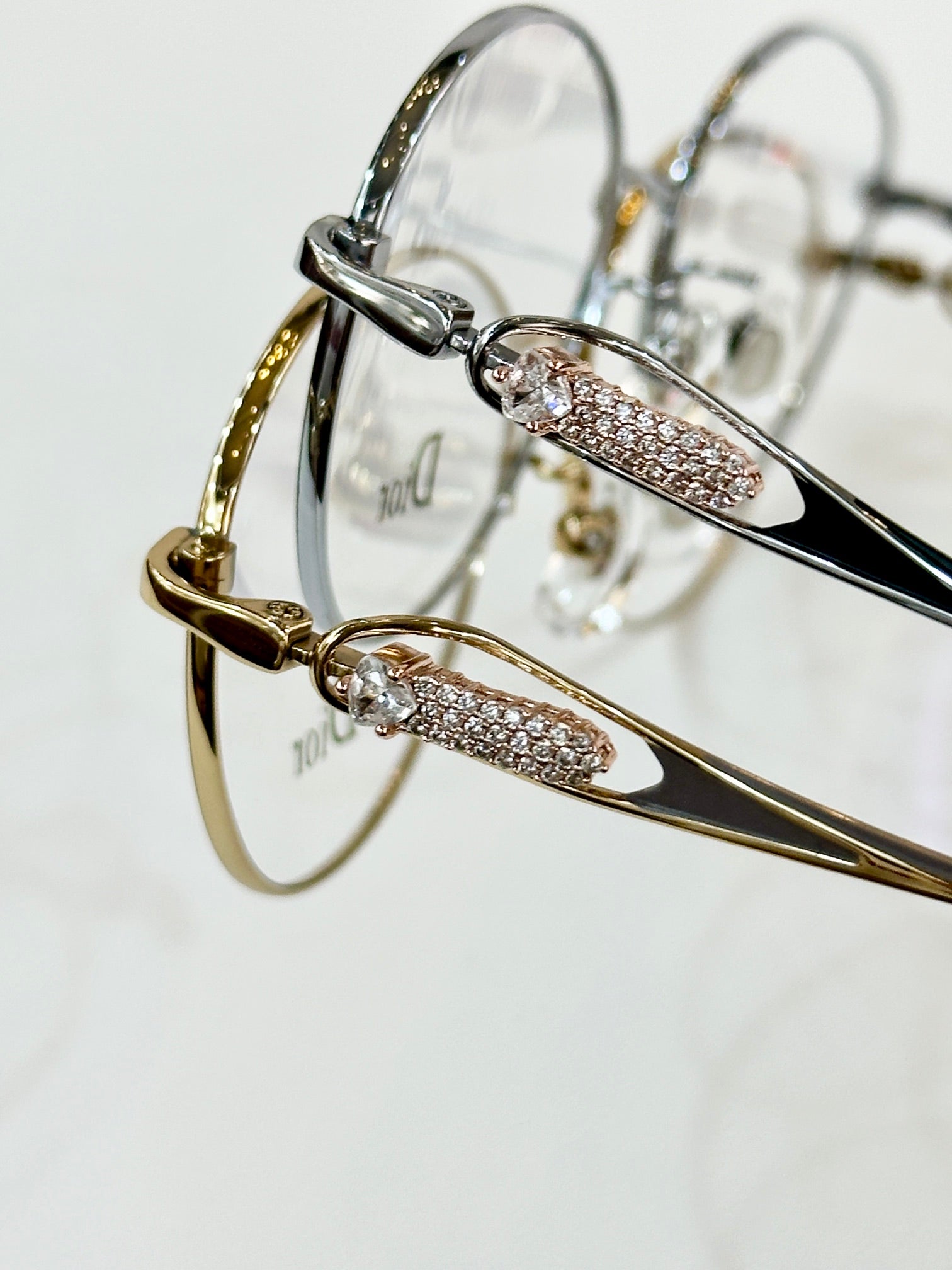 MONTAIGNE SUNGLASS CD 0269/S IN TITANE EMBELLISHES STONES