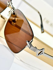 MONTAIGNE SUNGLASS CD DIAMOND S11U IN METAL