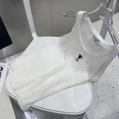 CAMISOLE 629204 IN WHITE COTTON RIBBED KNIT