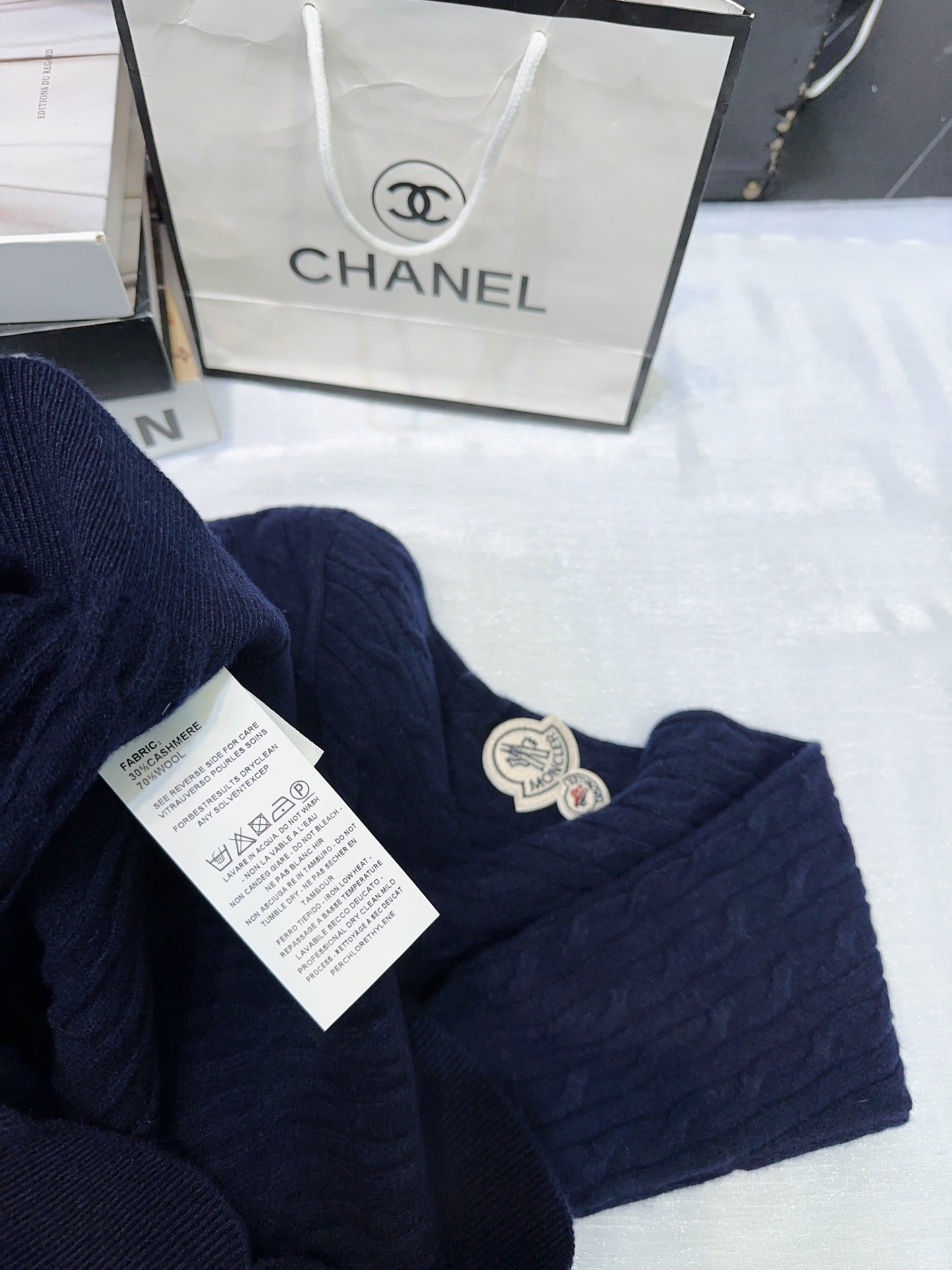 MONCLER 25S LONG-SLEEVE CREWNECK SWEATER 380