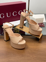 HIGH HEEL SANDALS 13 CM IN BEIGE LAMBSKIN