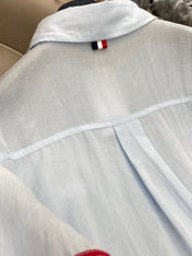 THOM INSPIRED SHIRT SET WITH DOG PRINT25S IN OXFORD COTTON 266233