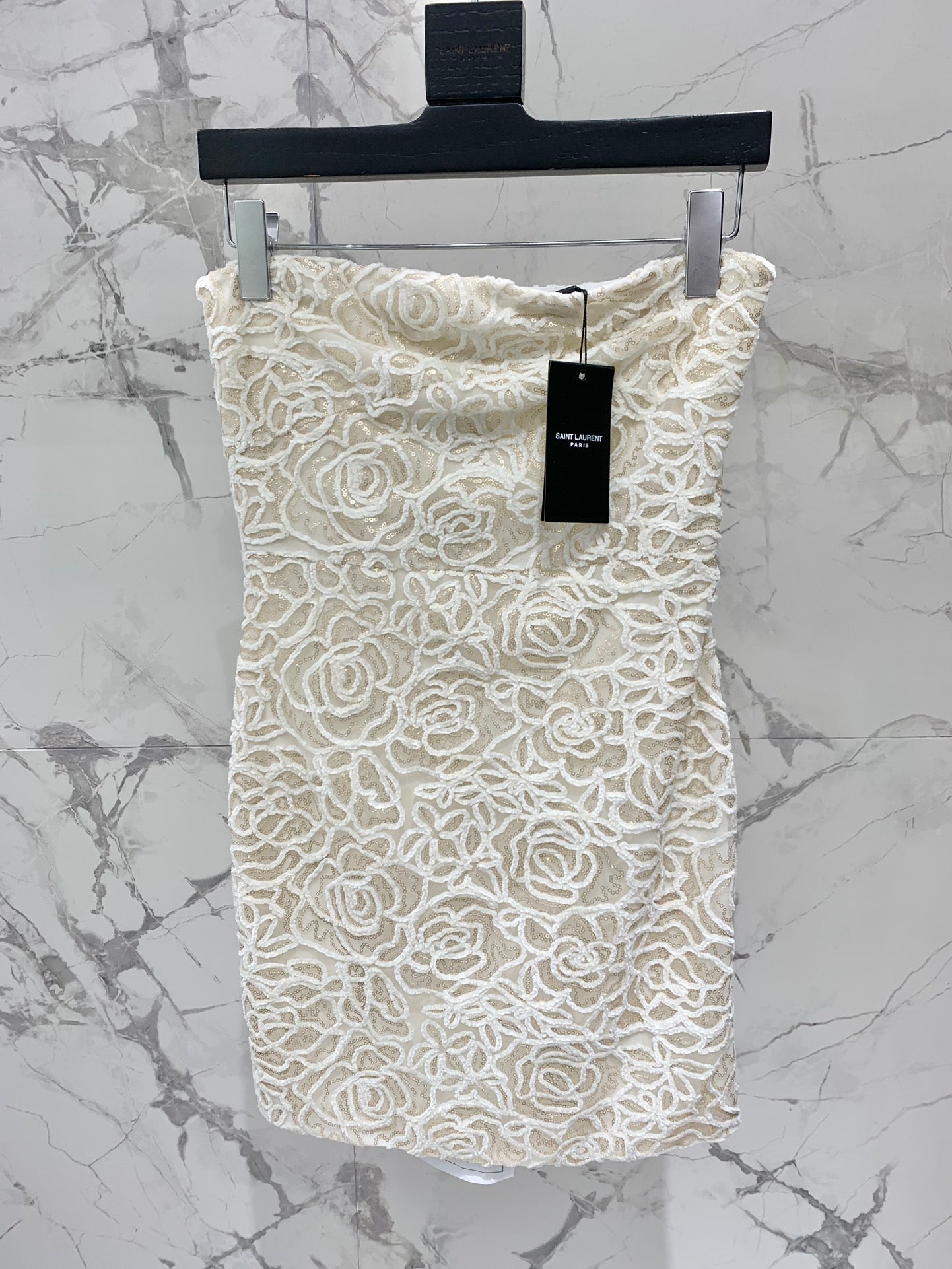 YSL 25S BARE-SHOULDER DRESS STYLE 130