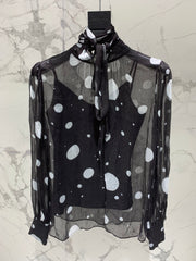 YSL 25S POLKA DOT SHIRT STYLE 212