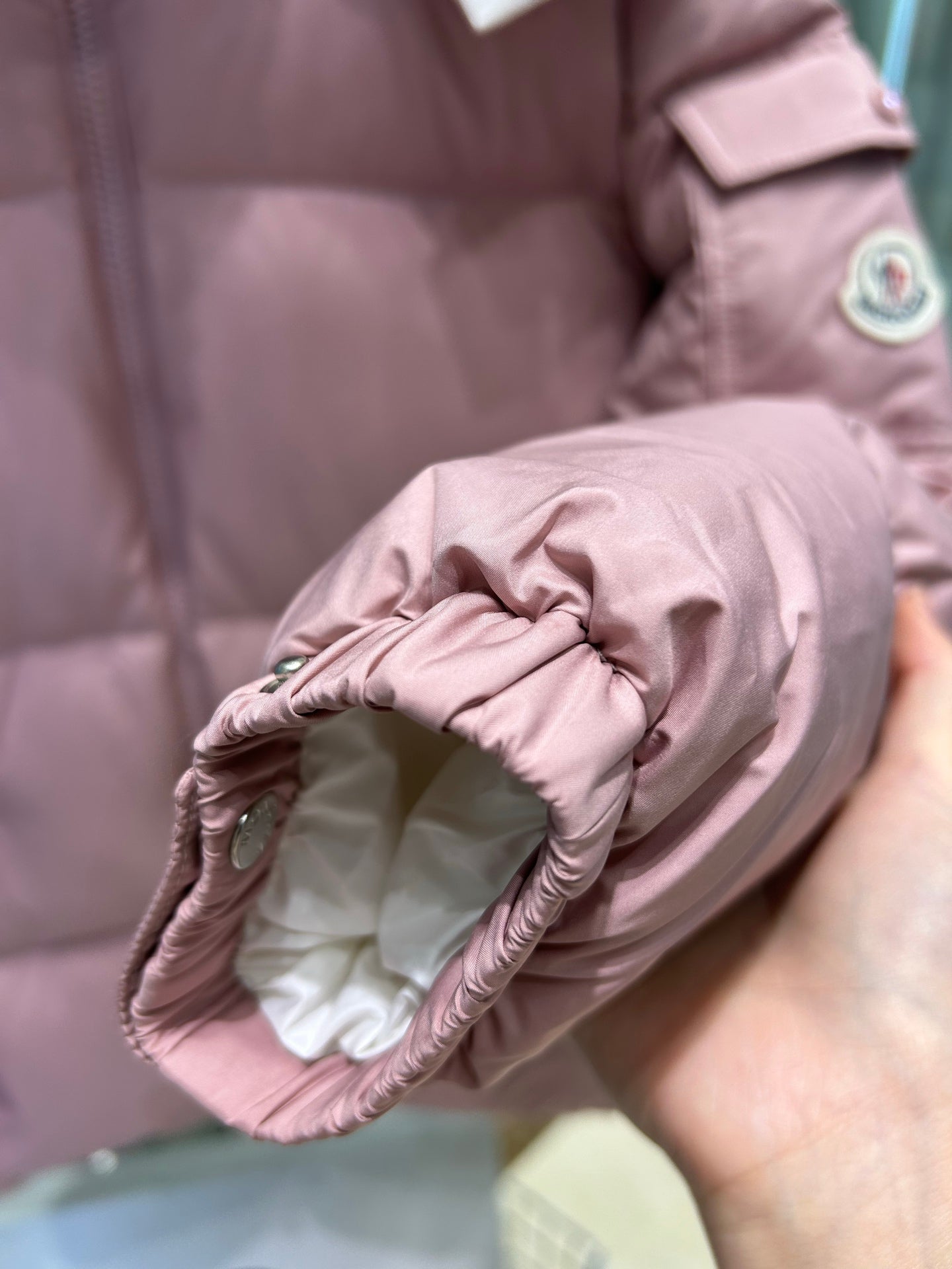 MONCLER 25S PUFFER JACKET IN PINK 012