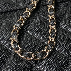 CHANEL 25S VANITY BAG 20 IN BLACK CAVIAR LEATHER