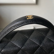 CHANEL 25S VANITY BAG 20 IN BLACK CAVIAR LEATHER