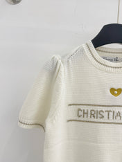 DIOR 25S SHORT-SLEEVE CREW NECK SWEATER 467