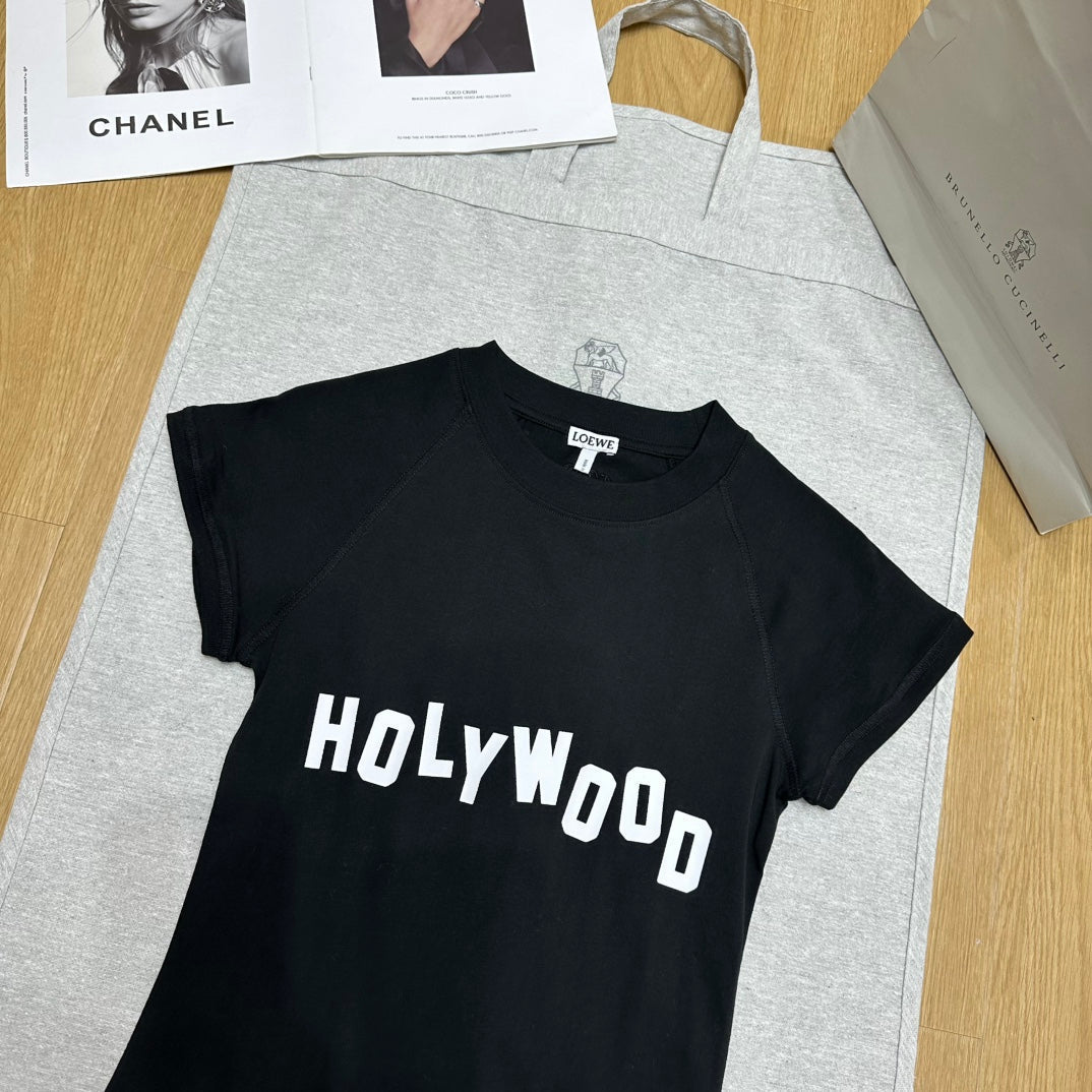 Loewe 25 Shhot Sleeved T-shirt Cotton