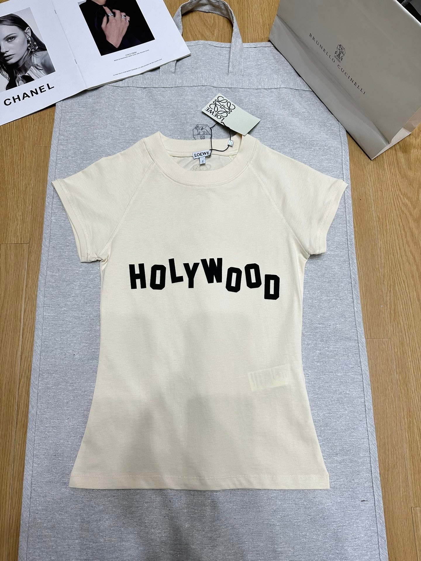 Loewe 25 Shhot Sleeved T-shirt Cotton