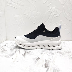 CLOUDTILT 2.0 SNEAKER PALE GRAY MIX BLACK CALFSKIN AND BREATHABLE MESH