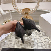 HIGH-HEELS 5 CM IN BLACK CALFSKIN