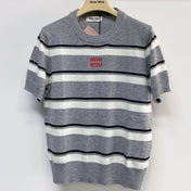 MIUMIU 26S SHORT SLEEVE KNIT SWEATER 1033