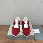 TOM FORD 26S JACKSON SNEAKERS IN RED SUEDE