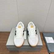 TOM FORD 26S JACKSON SNEAKERS IN WHITE AND BLACK SUEDE