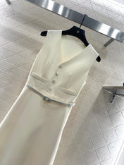 DIOR 25S SLEEVELESS DRESS WITH BELT STYLE 305