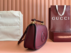 BLONDIE LARGE TOP HANDLE BAG 32 IN ROSSO ANCORA RED CALFSKIN