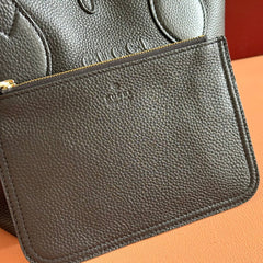 SMALL TOTISSIMA REVERSIBLE TOTE BAG 21 IN BLACK CALFSKIN BROWN BEIGE GG CANVAS