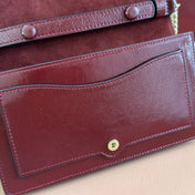 GUCCI 25S DIONYSUS WALLET ON CHAIN 20 IN ROSSO ANCORA GLOSSY CALFSKIN