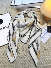 CHANEL 25S SCARF 140 CM IN CASHMERE SILK 943929
