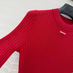 MIUMIU SHORT-SLEEVE SWEATER STYLE 837