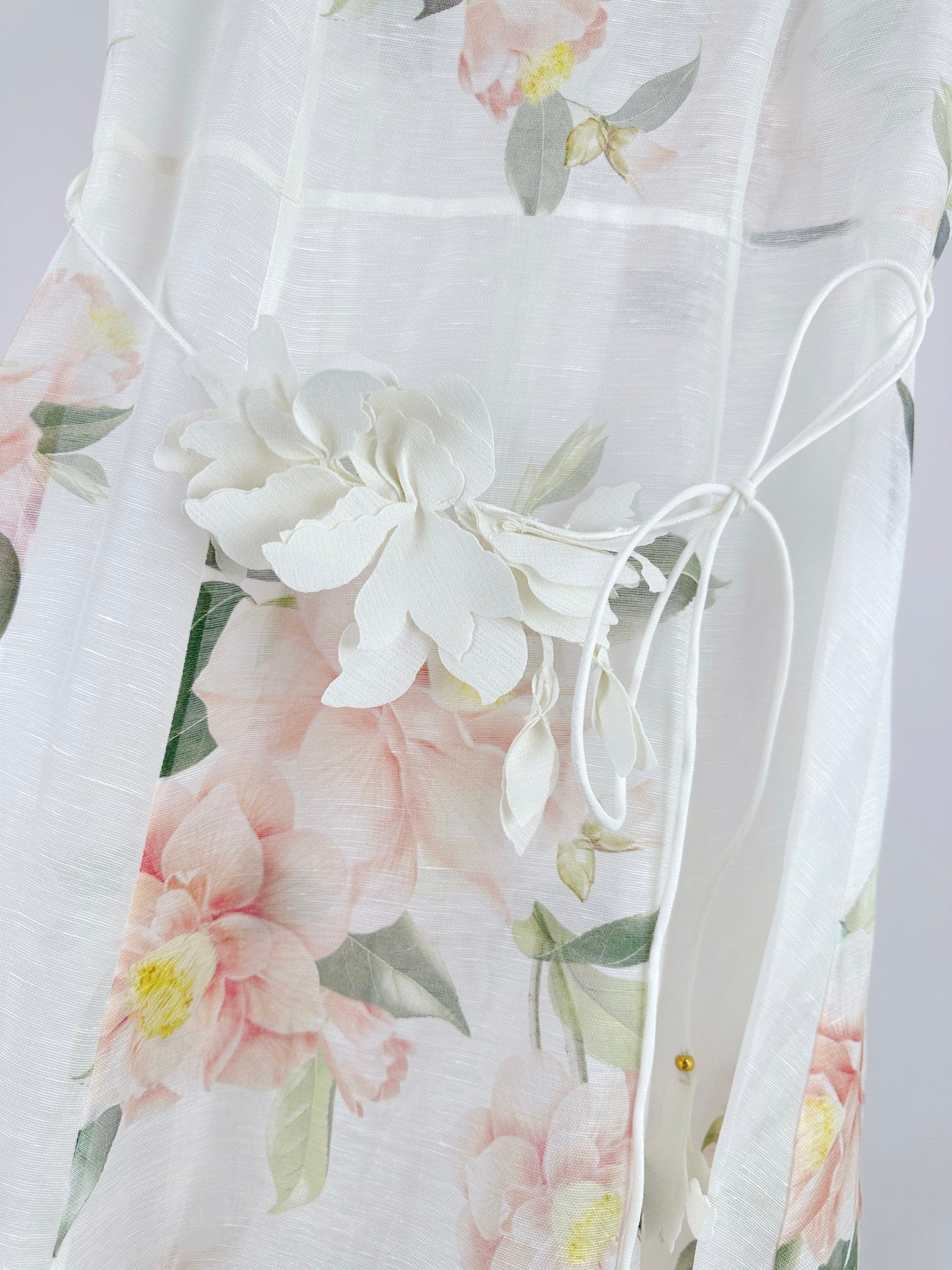 DITSY FLORAL PRINT LONG DRESS NATURA 25S IN SILK 266337