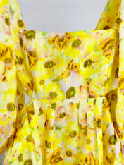 PUFF SLEEVE MINI DRESS 25S IN LINEN 266364