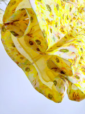 PUFF SLEEVE MINI DRESS 25S IN LINEN 266364