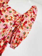 LIGHTBURST SHORT SLEEVE BACKLESS DRESS 25S IN LINEN 266370