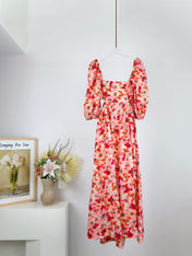 LIGHTBURST SHORT SLEEVE BACKLESS DRESS 25S IN LINEN 266370