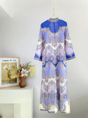 DEEP V-NECK DRESS WITH SIDE SLIT 266467